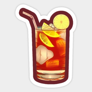 Summer Party with Long Island Iced Tea Sticker